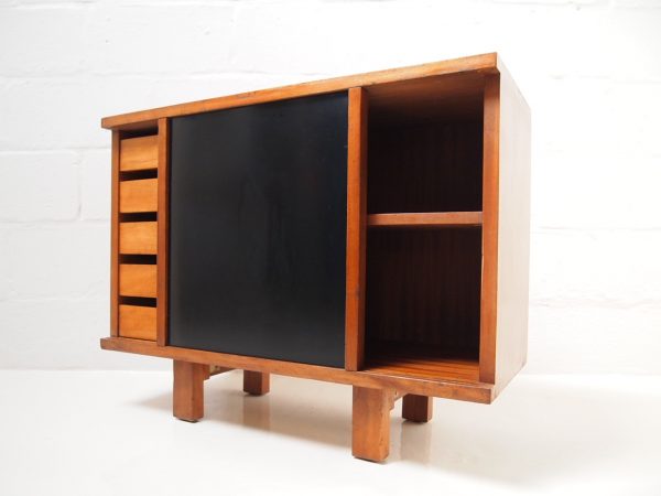 Teak sideboard with formica sliding doors - Image 3